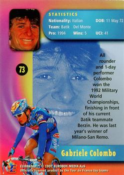 1997 Eurostar Tour de France #73 Gabriele Colombo Back